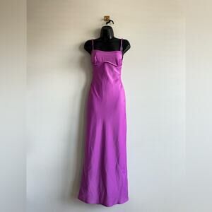 Thirty/Thirty LA Magenta Cutout Slip Maxi Dress – Size XS